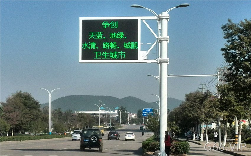 交通诱导屏杆_横臂式结构装置_LED诱导屏钢结构